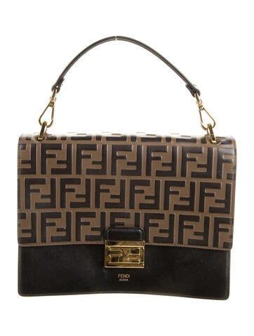 real real fendi|real real Fendi logo bag.